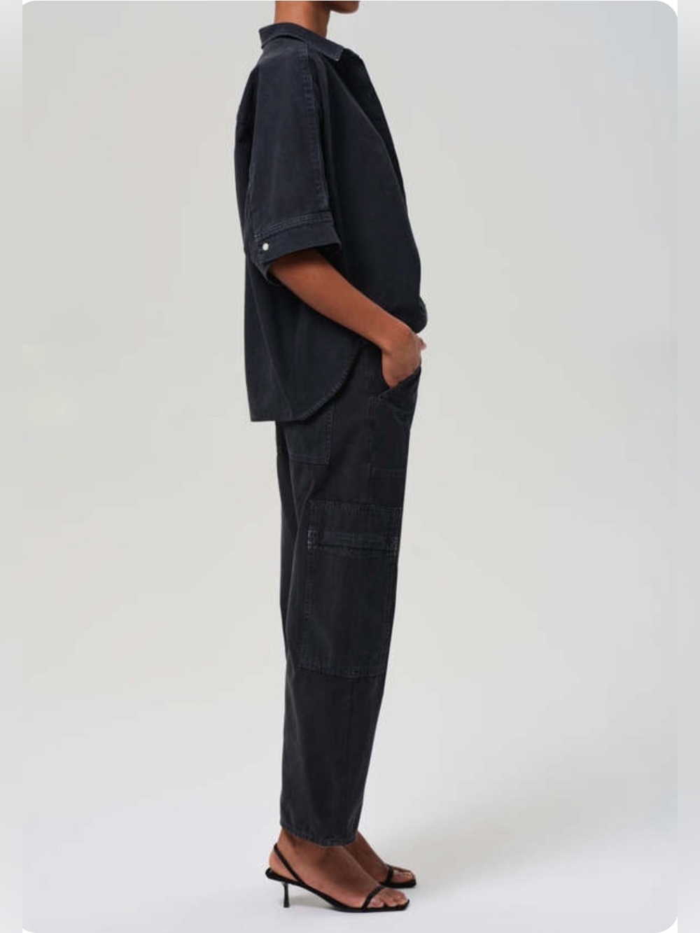 CITIZENS OF HUMANITY Marcelle Low Slung Easy Cargo Jean in Trinity - Picture 3 of 12